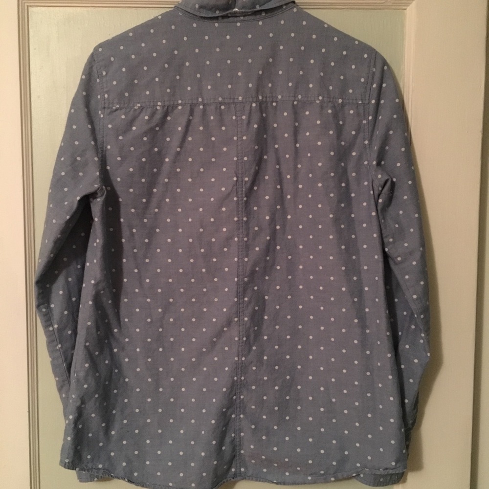 J. Crew polka dot long sleeve - Picture 3 of 4